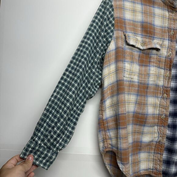 American Eagle Womens Multicolor Long Sleeve Button Down Shirt Size XS - Picture 2 of 7